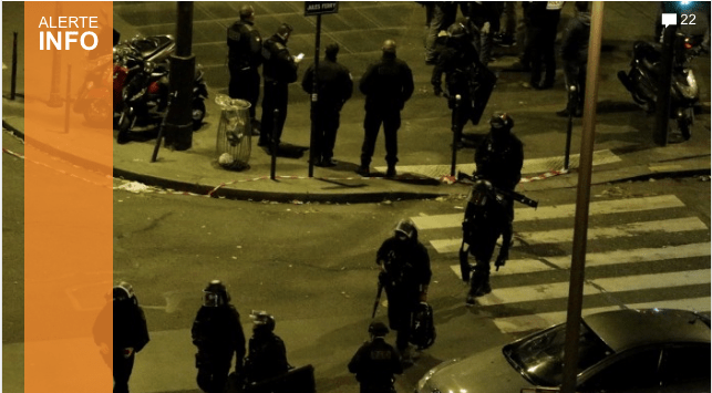 Six attaques ont touché Paris vendredi soir