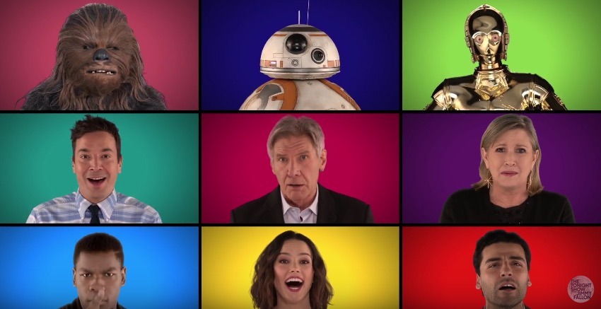 Vidéo : Jimmy Fallon fait chanter les acteurs de Star Wars