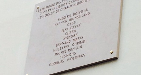 Charlie Hebdo : Le nom de Wolinski mal orthographié sur la plaque commémorative