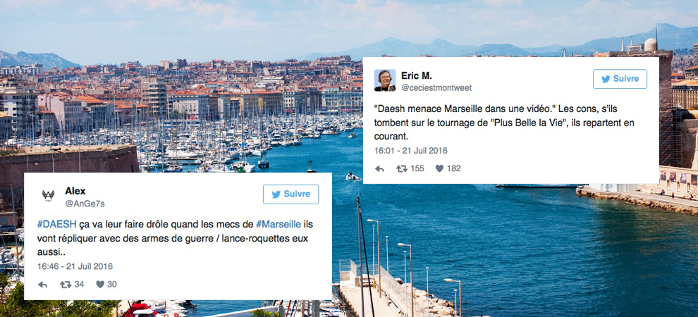 Twitter : les Marseillais se moquent de Daech… qui leur répond