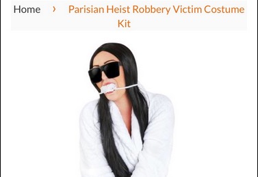 Pour Halloween, un site commercialise le costume… de Kim Kardashian séquestrée
