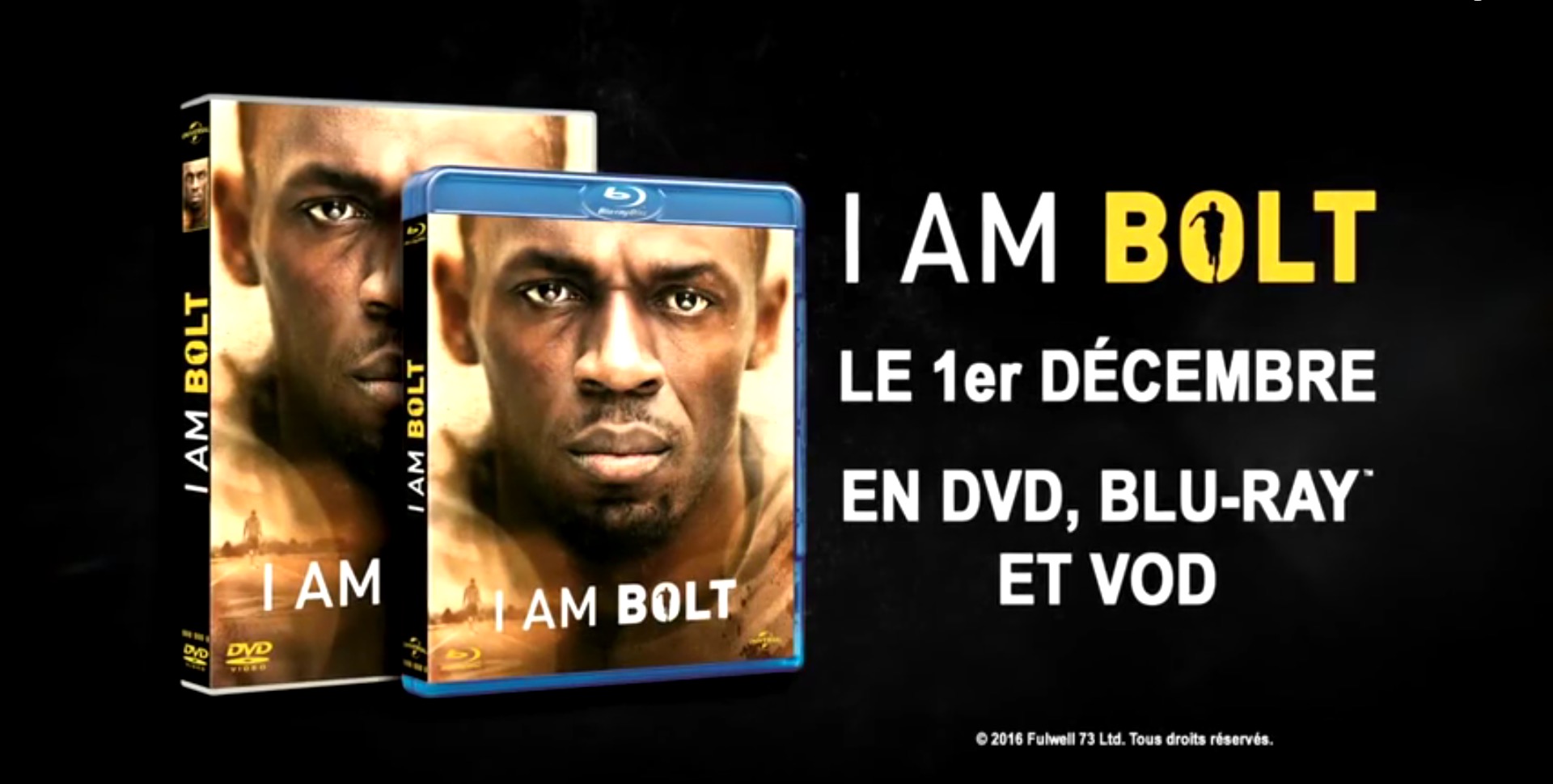 I am Bolt : l’homme derrière la légende – le DVD événement sur la vie d’Usain Bolt