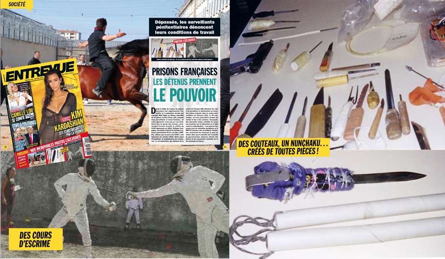 Armes artisanales, activités : Entrevue dévoile des photos exclusives des prisons françaises !