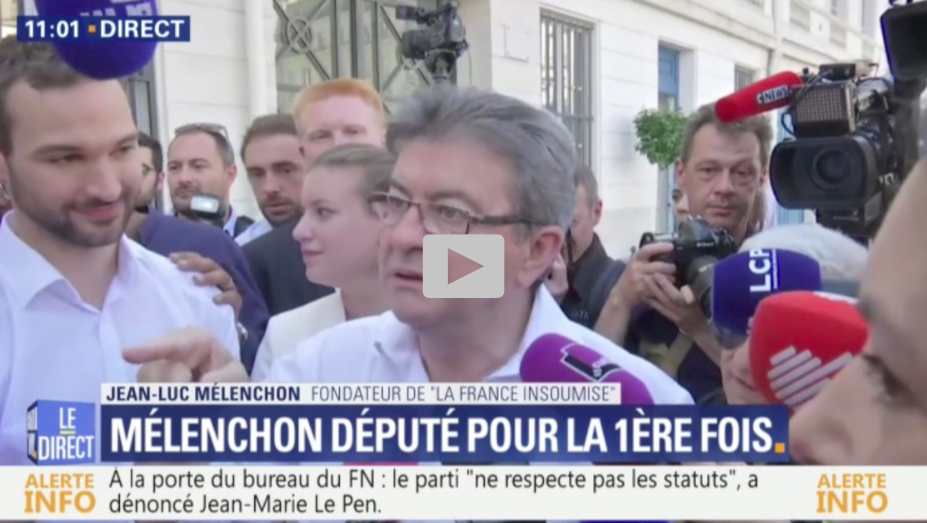[Zap Actu] Jean-Luc Mélenchon recadre les journalistes (21/06/17)