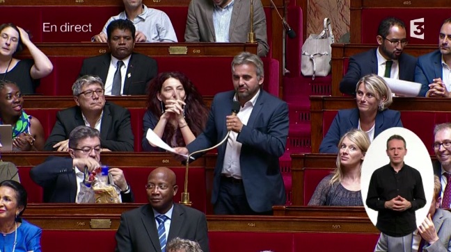 J-L. Mélenchon déballe ses courses en pleine session parlementaire !