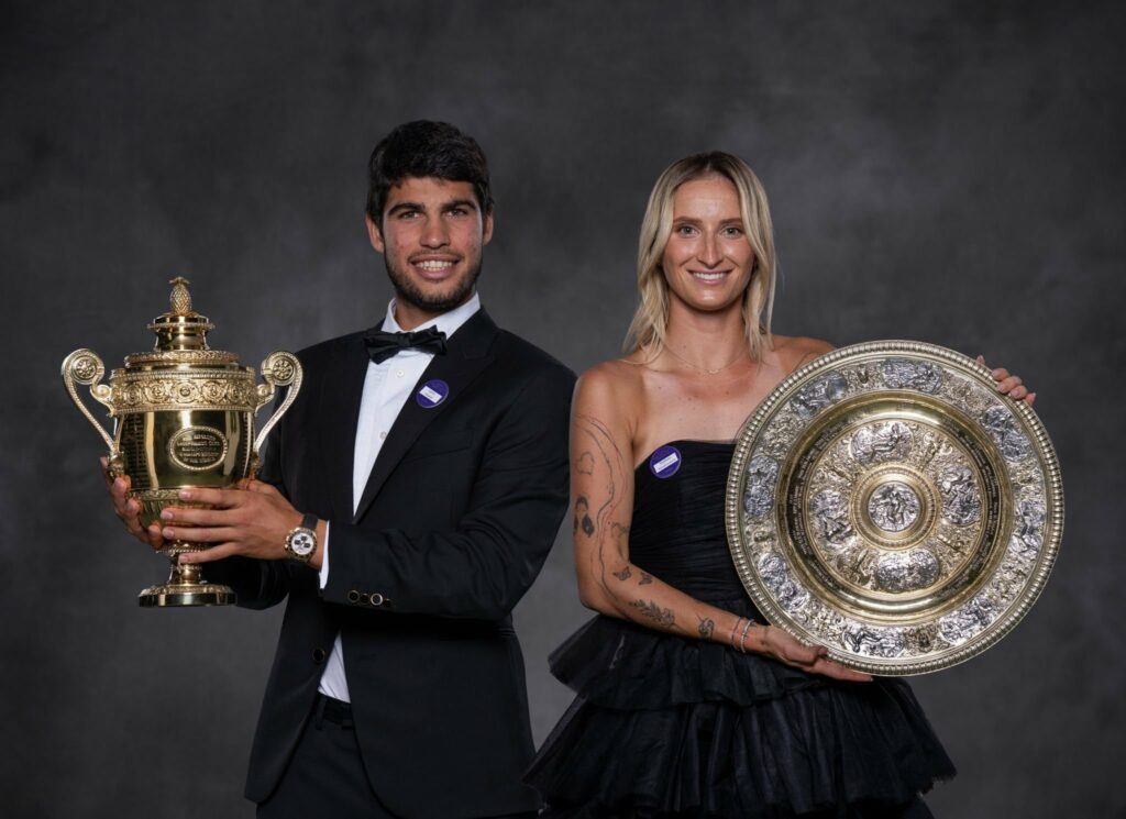 Carlos Alcaraz et Marketa Vondrousova, Le roi et la reine de cette édition 2023 de Wimbledon au dîner des Champions