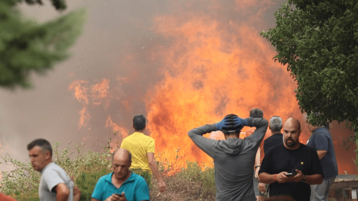 Espagne : Un incendie dévastateur ravage la forêt à la frontière avec la France