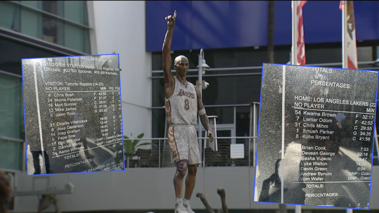 La statue hommage à Kobe Bryant fait un gros flop